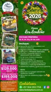 Plan turístico Finca Los Londoño Medellín Feria de las Flores 2026