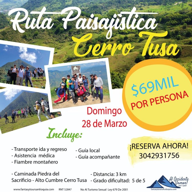 Cerro Tusa, 28 de Marzo