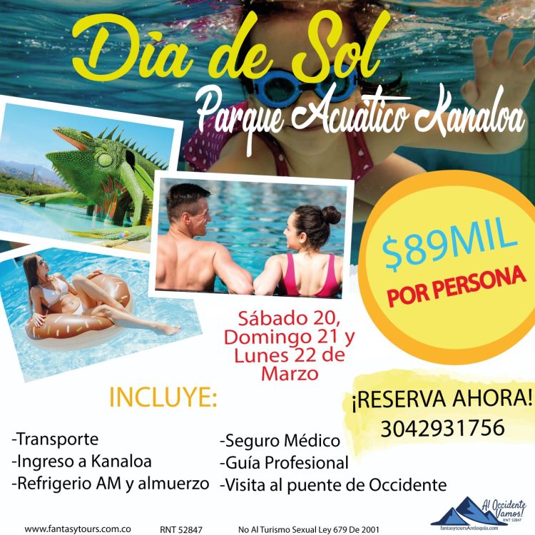 Día de Sol sábado 20 de Marzo, domingo 21 de Marzo y Lunes 22 de Marzo